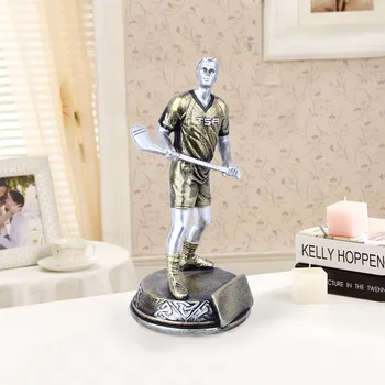 

High Grade Statue Resin Crafts Sports Series Gold Curveball Boy Trophy Creative Ornament Home Decoration Figurines Accessories