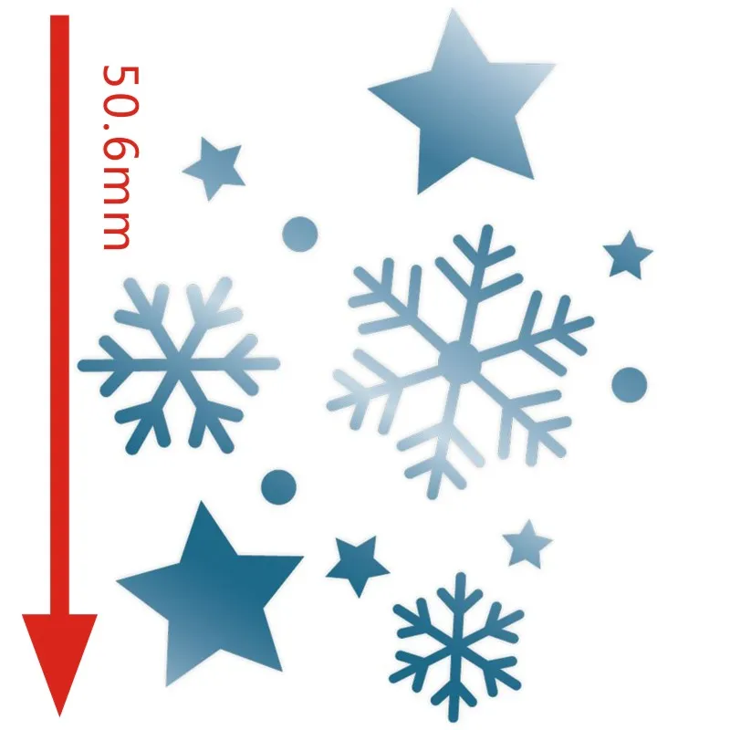 Снежинка звезда Горячая фольга пластины металлические режущие штампы для скрапбукинга и изготовления открыток новые высечки