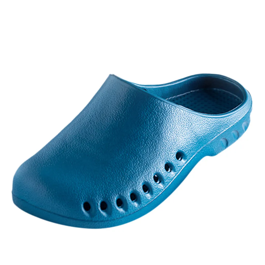 Summer Men Slippers Message Clogs Outdoor Garden Shoes Male Pool Sandals Bathroom Flip Flops Lightweight Mules Beach Slides