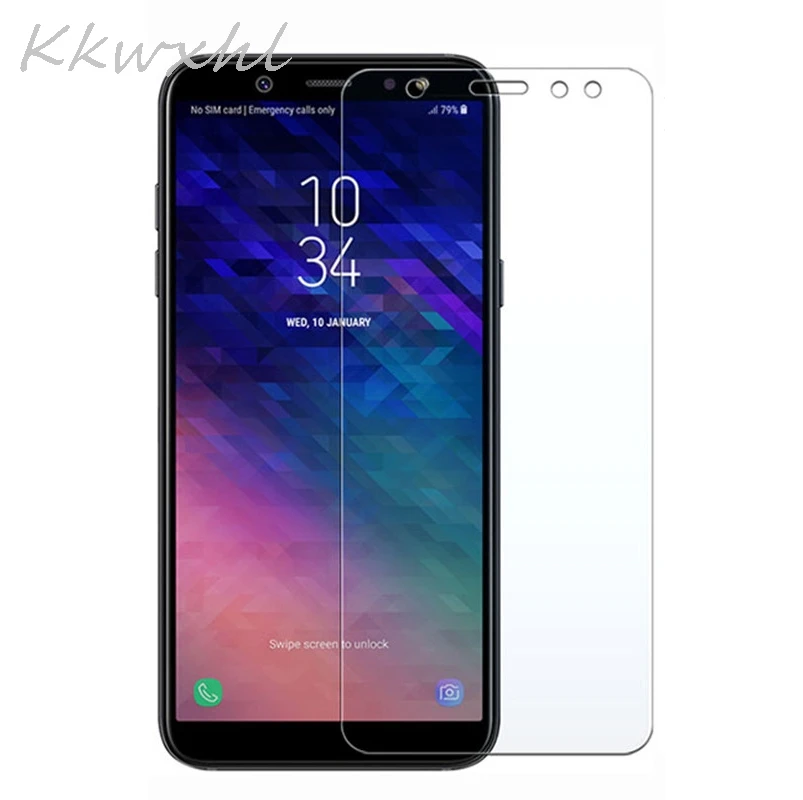 Закаленное стекло 9H для Samsung Galaxy A6 + 2018 Plus SM-A605FN/DS A605F A605 джинсовое защитная пленка