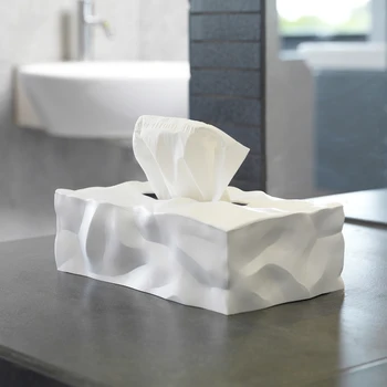 

Tissue box imported from Denmark Pleated bottomless tissue box Drawer without bottom CY505