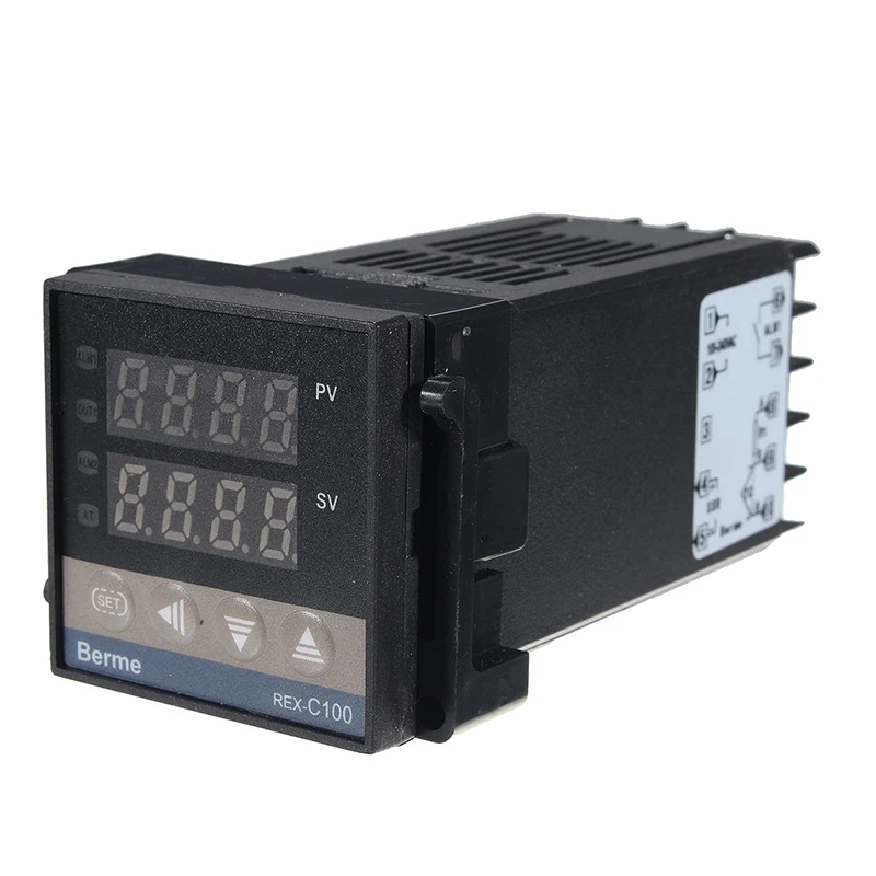 Цифровой PID контроль температуры+ 40A SSR+ K измерительный REX-C100 термопары