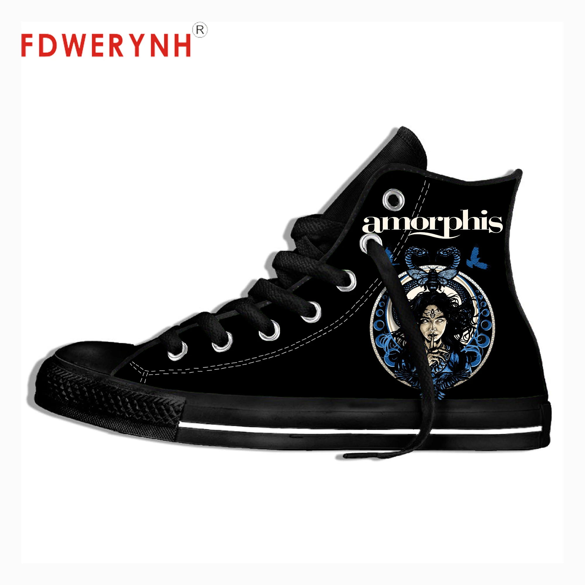 

Amorphis Band All Nite Party New Official Band Custom Casual Shoes 3D Print Outdoor Leisure Canvas Shoes
