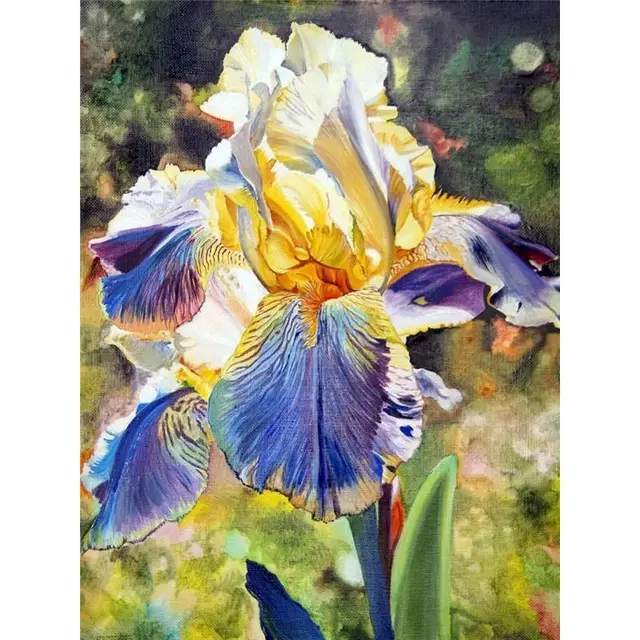 GATYZTORY DIY Painting By Numbers red Flowers Oil Painting Abstract Canvas Drawing Wall Decor HandPainted Kits 998839