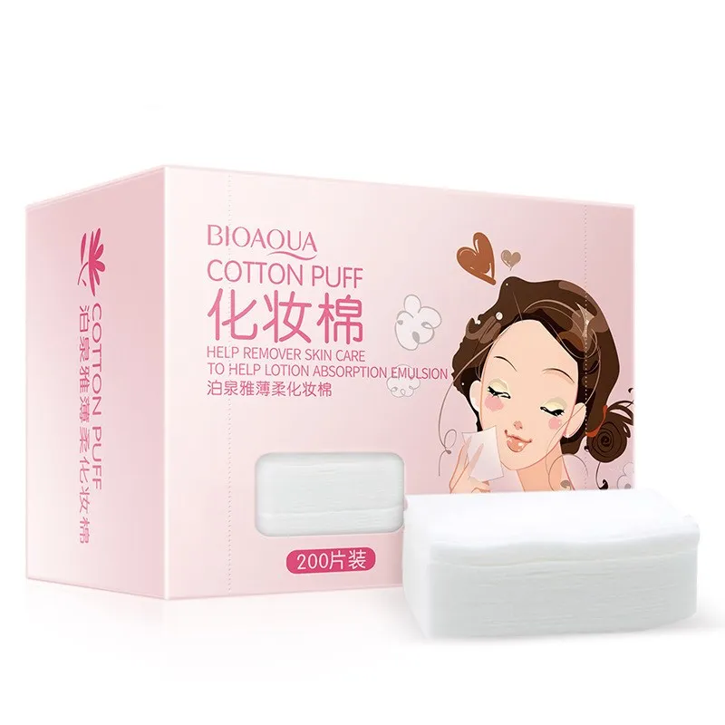 

200Pcs/Bag Korean Facial Organic Cotton Pads Facial Cleaning Nail Polish Remover Cosmetic Tissue Makeup Beauty Skin Care Tools