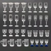 4Pcs 1/12 Dollhouse Miniature Wine Glass Mini Goblet Cup Toy for ob11 bjd Blythe Decoration Doll House Accessories 1