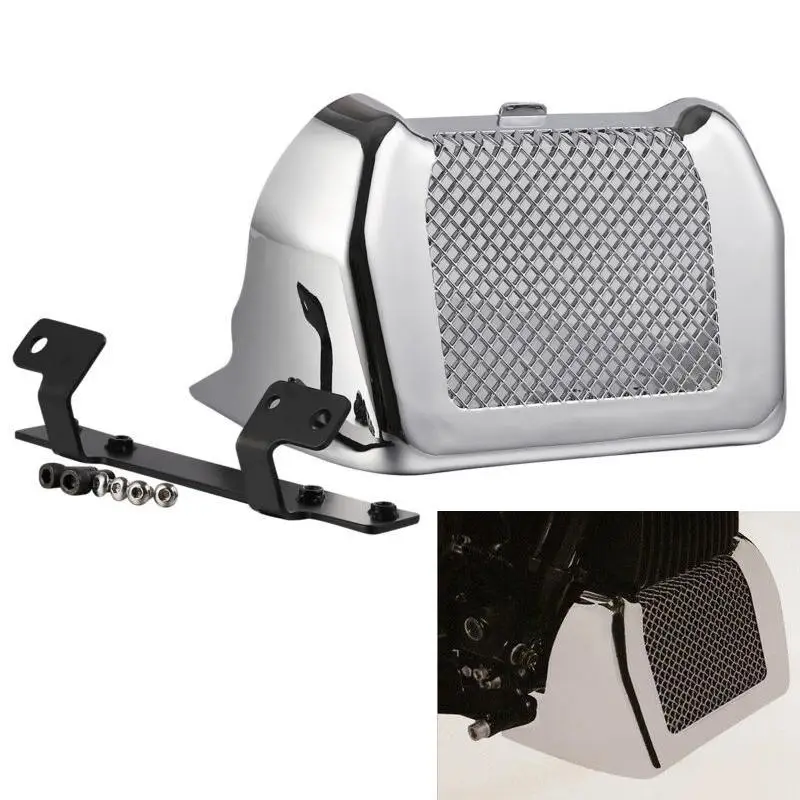 HiMISS Motorcycle Engine Cover Oil Cooler Cover for Harley Street Glide FLHX,Special FLHXS