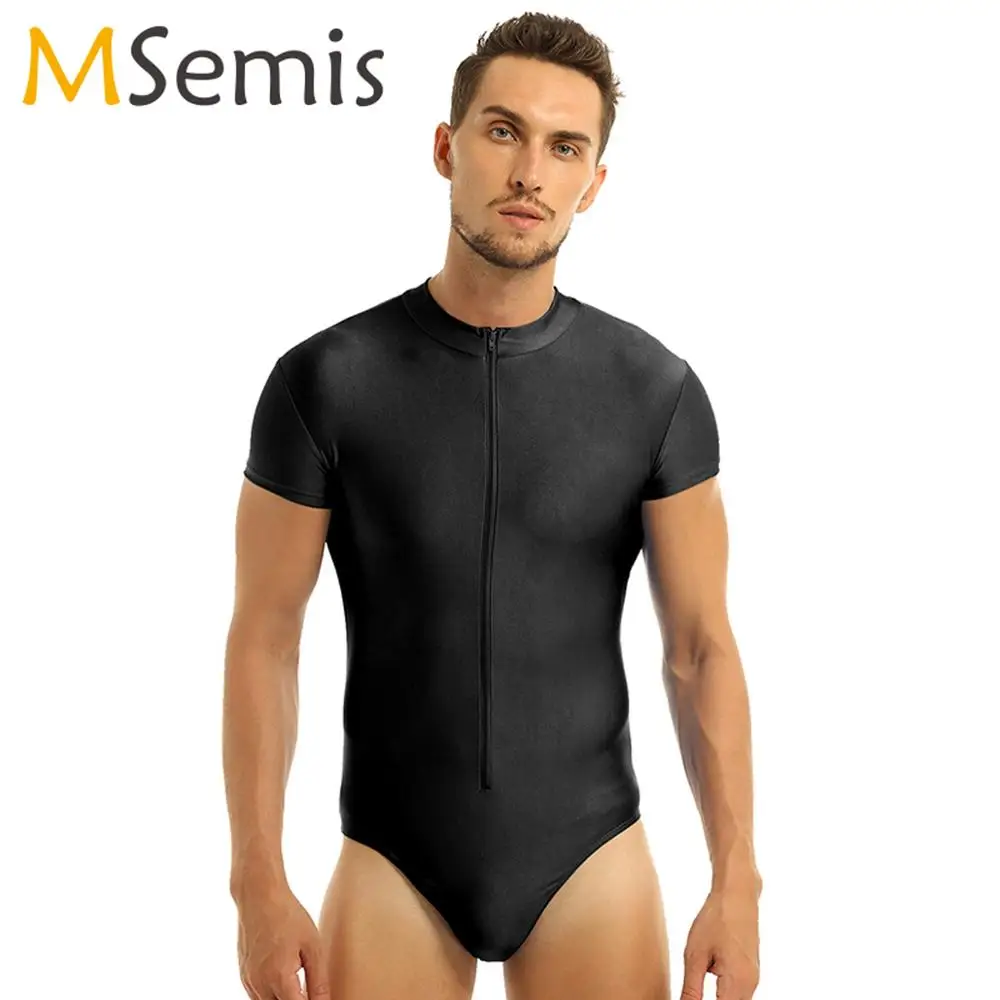 Балетное трико для мужчин танцевальный боди цельный эластичный гимнастический