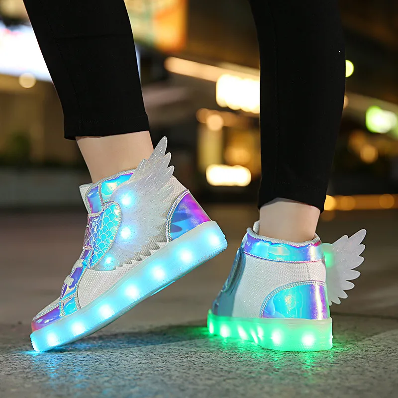 Maat 27-37 Kinderen Led Schoenen Verlichte Sneakers Schoenen Voor Kid Running Sport Ademende Casual lichtgevende Zool - AliExpress