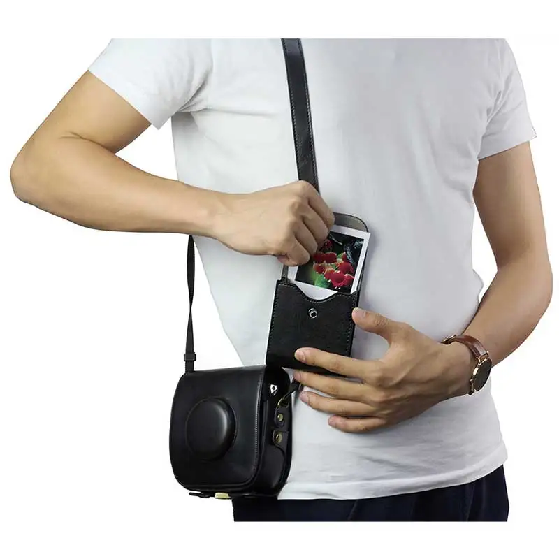 Fuji пленка Instax Мини багажная водонепроницаемая PU кожаная сумка для хранения