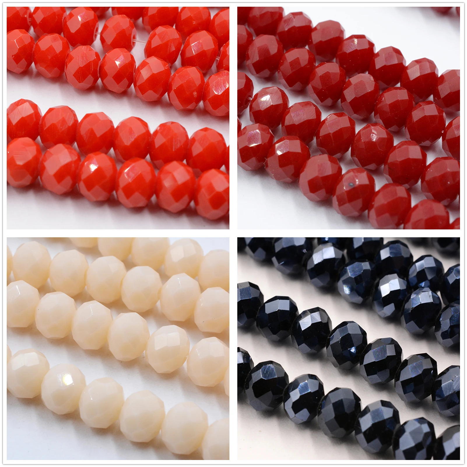 Loose Beads Turquoises Color Porcelain Rondelle Austria Crystal 4mm 6mm 8mm for DIY Jewelry Making