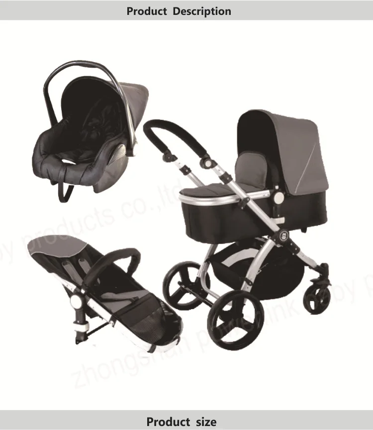 3 in 1 High Landscape Baby Stroller  Luxury  Portable Baby Carriages Folding Prams  Newborns Travel System