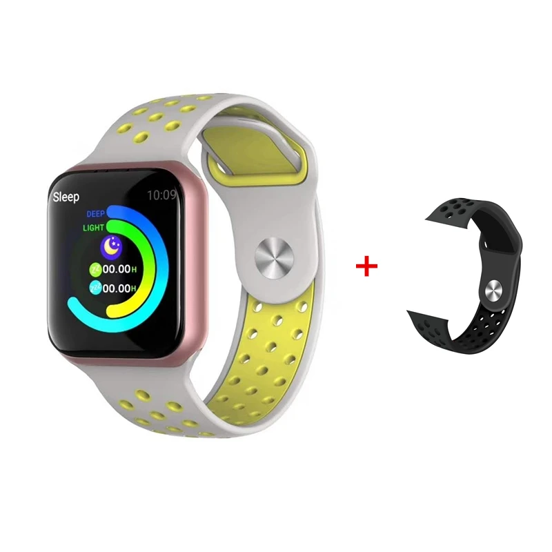 as the photo F8 smart watch IP67 Водонепроницаемый 15 дней в режиме ожидания сердечного ритма, измеритель артериального давления, 42 мм ремни Smartwatch Поддержка IOS Android телефон - Цвет: as the photo