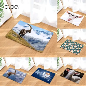 

Children Sheep Floor Mat Door Mat 40x60cm Velvet Bathroom Non-slip Rug Kitchen Living Room Floor Mat Bedroom Decoration Mat ..