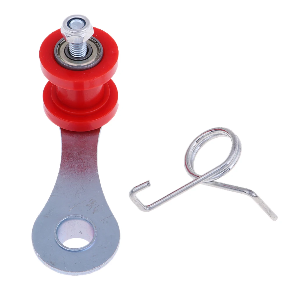 

Red Guide Tensioner Roller Adjuster with Spring Fits for 420/428/520/530 Chain