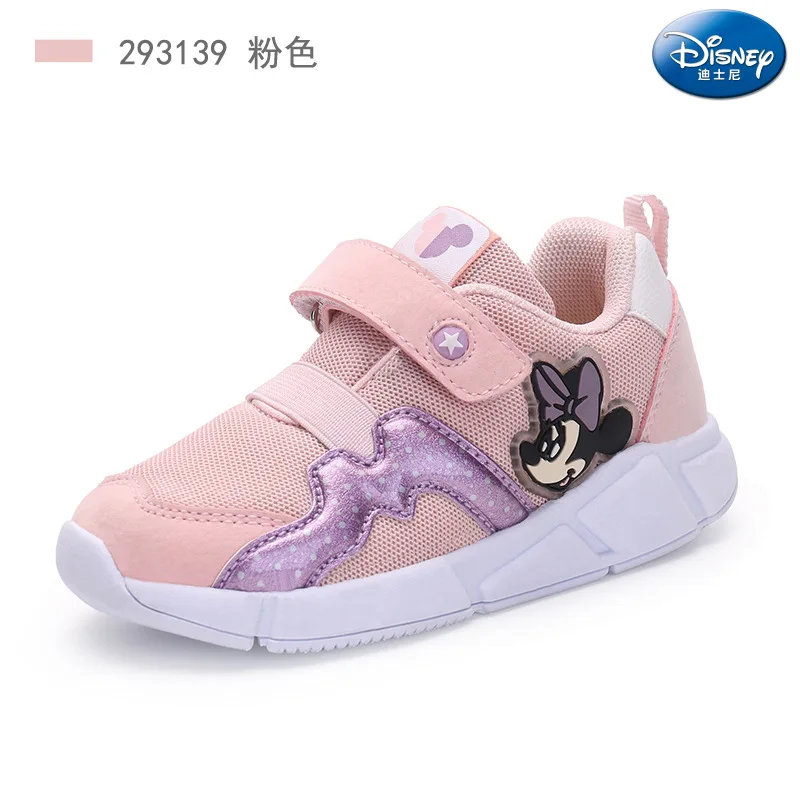 Disney/детская обувь; коллекция года; сезон осень; Новинка; Нескользящая дышащая Спортивная обувь для девочек; односеточный корейский стиль; Размеры 22-30