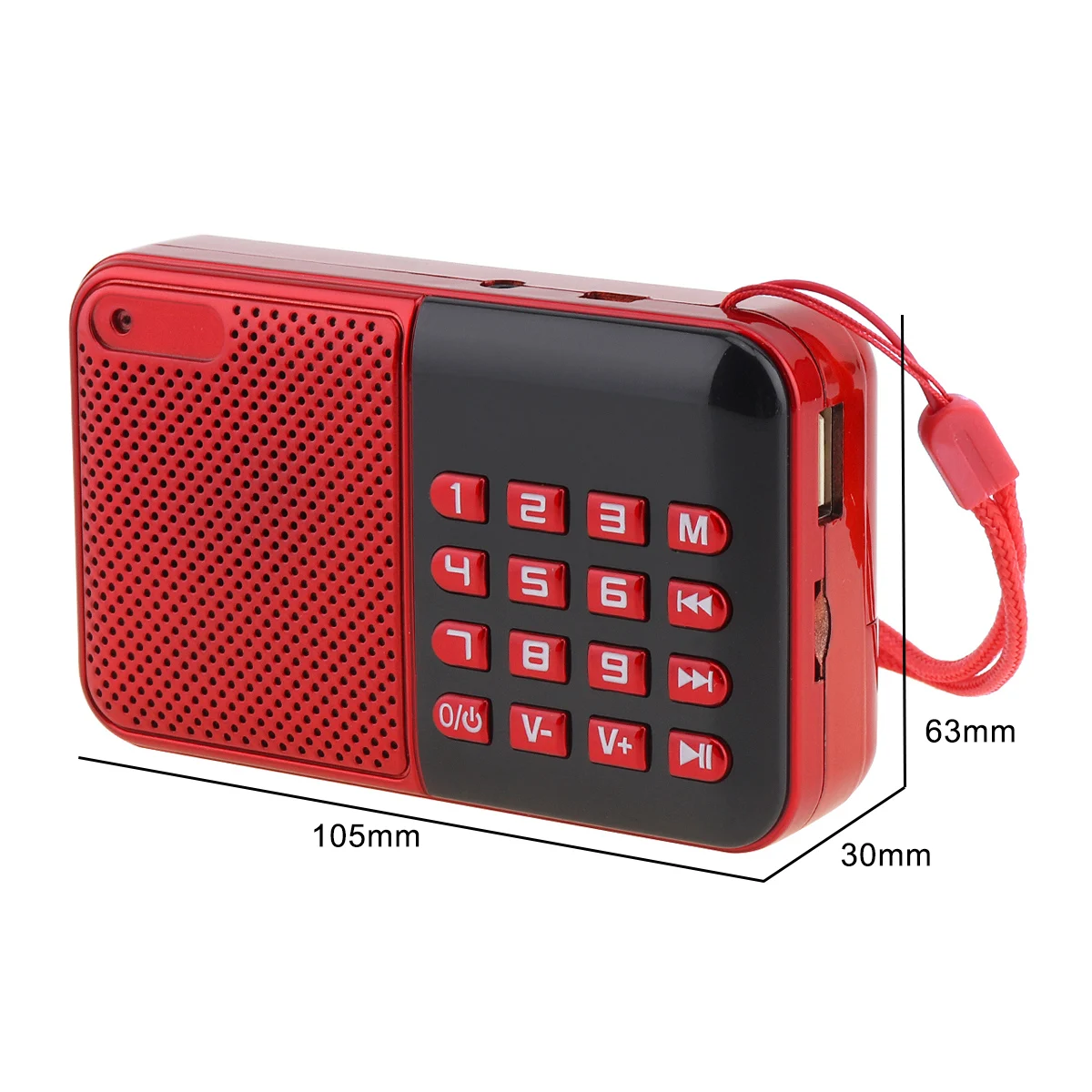 E16 Портативный MP3 плеер мини аудио карта динамик FM радио с 3,5 мм разъем для наушников для дома/улицы