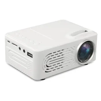 

814 Mini Micro Portable Home Entertainment Projector Supports 1080P Hd Mobile Phone Connection Projector white color