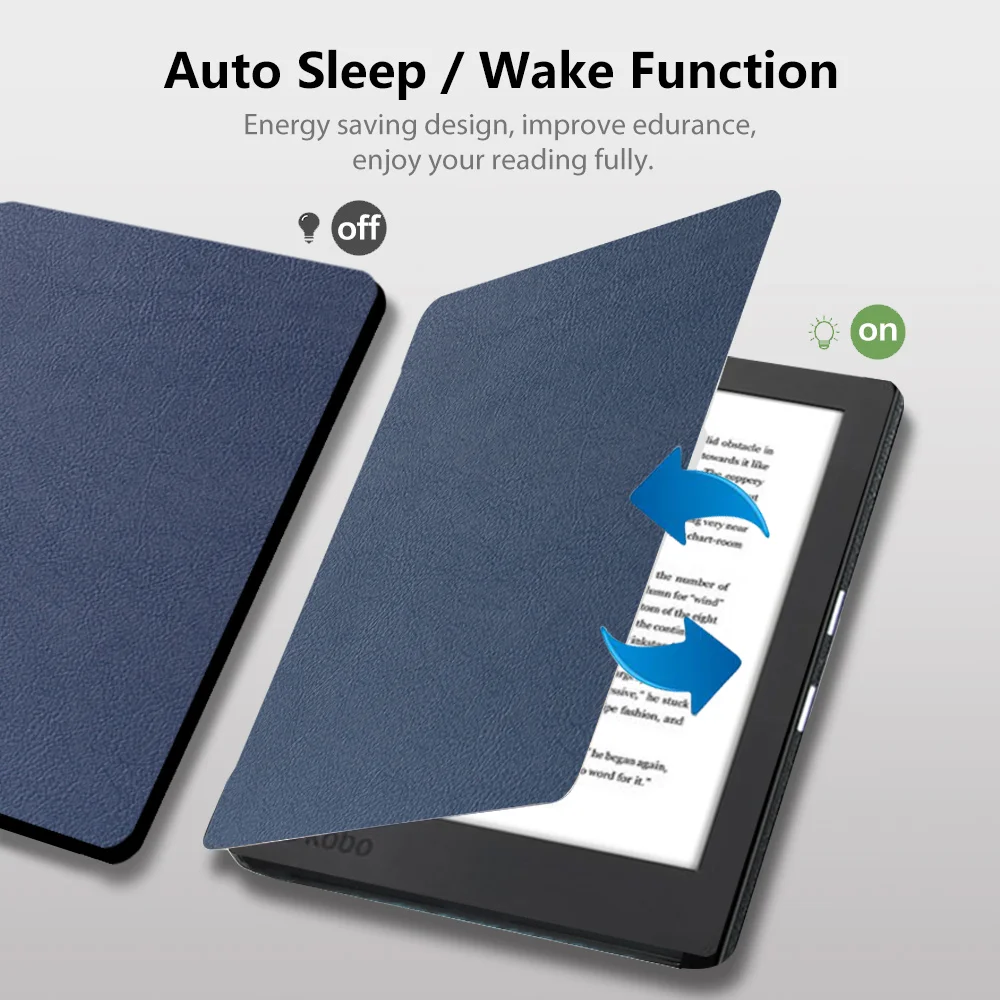 Защитный чехол для Kobo Aura Edition 2 6 '' тонкий Чехол книжка с подставкой Магнитный +