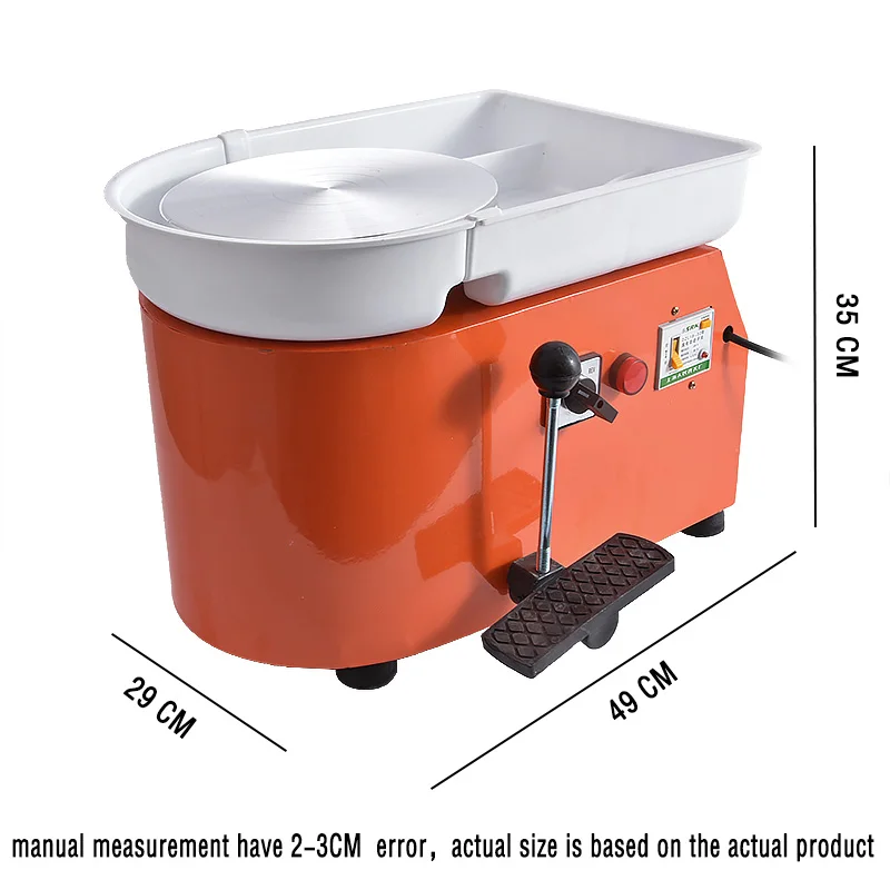 350W Electric Pottery Wheels Machine Adjustable Ceramic Pottery Wheel With Pedal Forming Machine Art Craft DIY Clay Tool