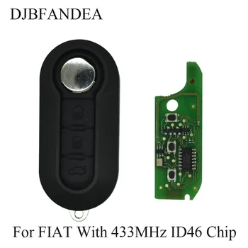 

DJBFANDEA 3PCS/LOT 3 Buttons ID46 (PCF7946) Chip ASK Signal 433MHz Remote Car Key For Fiat 500L Bravo Ducato With Sip22 Blade