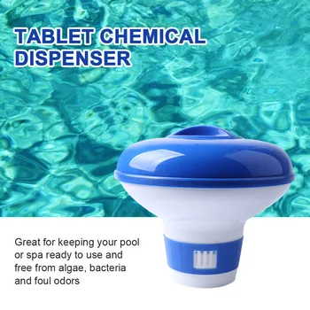

Mini Adjustable Bottom Automatic Floating Practical Spa Swimming Pool Tablet Chemical Dispenser Plastic Applicator Cleaning Tool