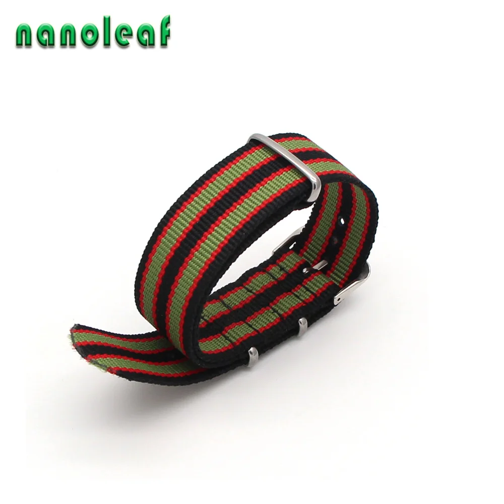 Классический сменный нейлоновый ремешок для мужчин и женщин часов полосатый