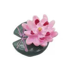 3 шт. миниатюрный полимерный цветок лотоса Набор лягушек DIY микро садовое растение цветочный горшок бонсай кукольный домик настольные украшения 72XF