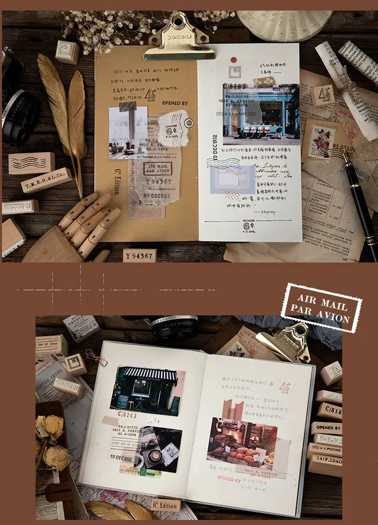 Винтажные деревянные почтовые марки, английские Цифровые Мини Деревянные и резиновые штампы для скрапбукинга, канцелярские стандартные штампы