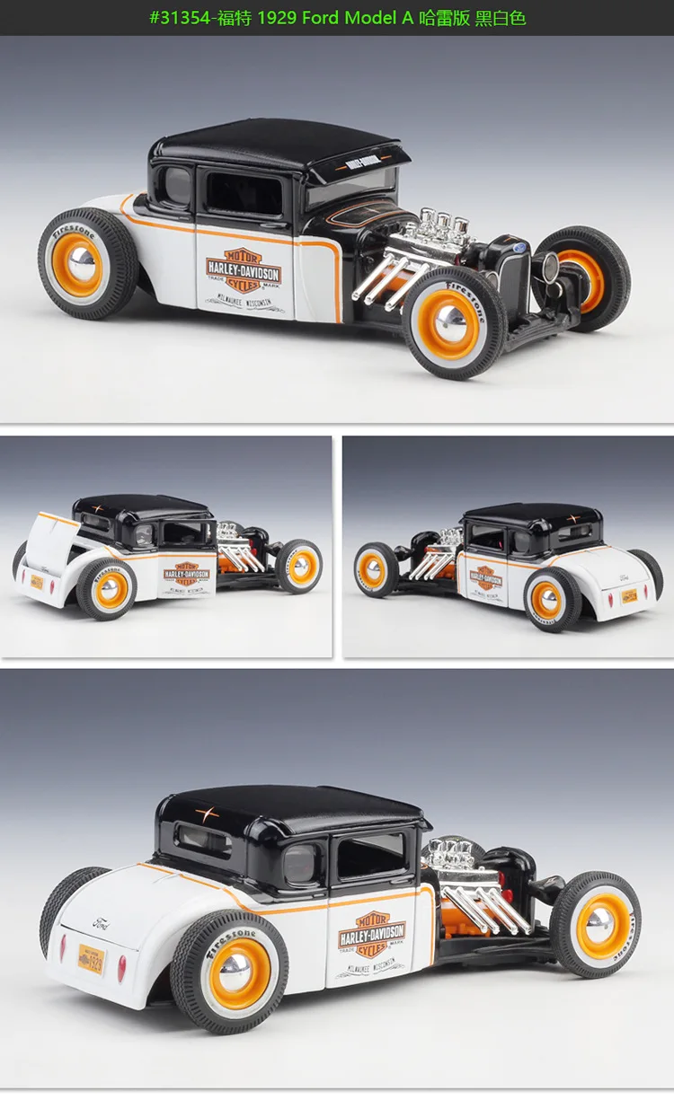 Maisto 1:24 1929 Ford Модель модифицированный классический сплав модель автомобиля коллекция Подарочная игрушка