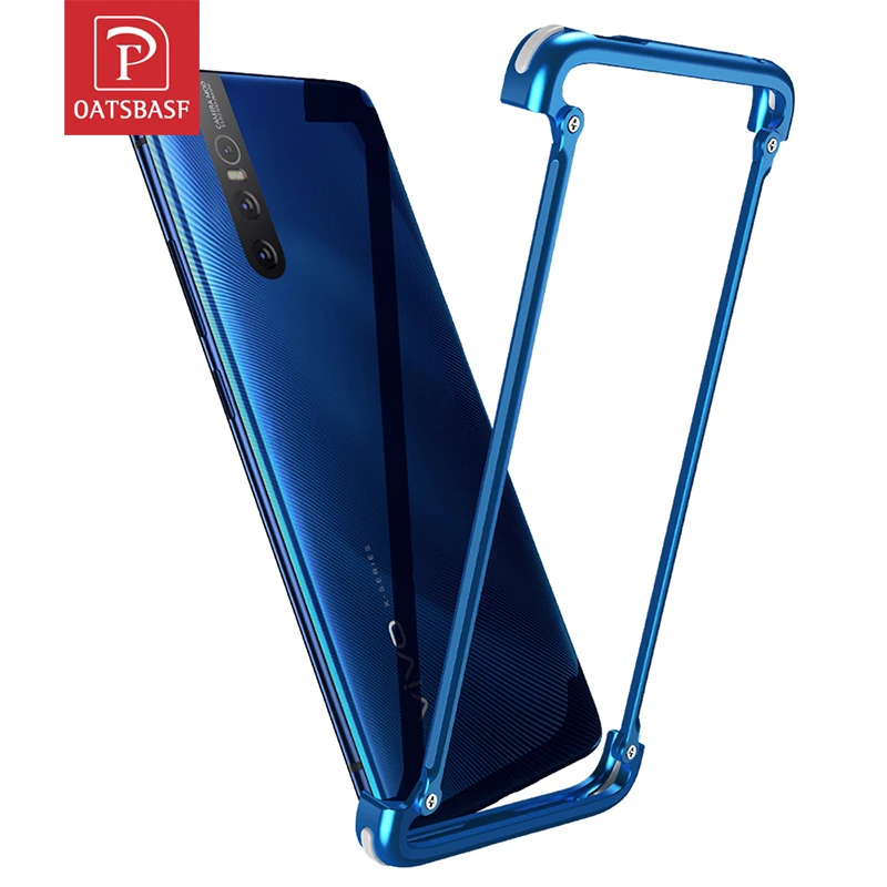 Роскошный металлический бампер OATSBASF в форме фоторамки для VIVO X27 индивидуальный Pro