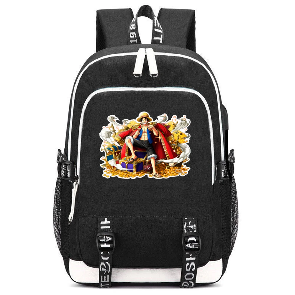 One piece Аниме Bookbag Monkey D. Luffy Cos женский рюкзак Оксфорд школьные сумки для девочек-подростков унисекс дорожная сумка Rugzak