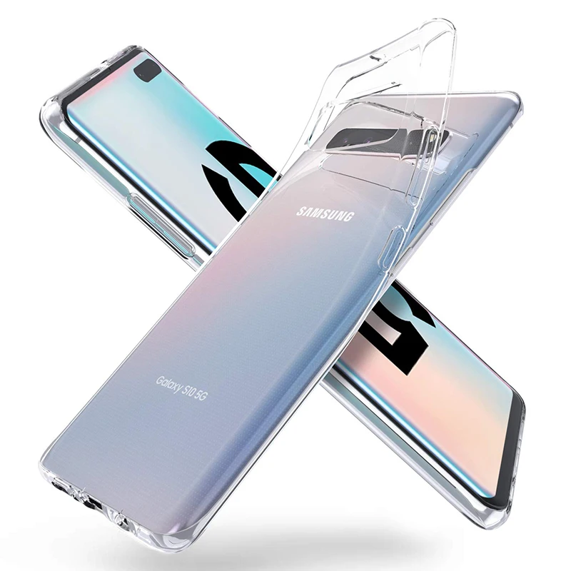 SamsungS105G-funda de silicona transparente para teléfono Samsung Galaxy S10 5G, funda trasera fina transparente de TPU suave para Samsung Galaxy S10 S105G S105G Galaxy S105G