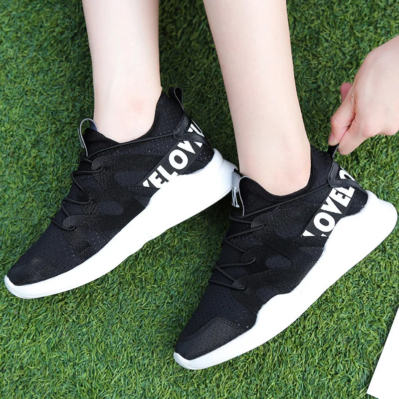 

Athletic Shoes Women's Spring 2019 Korean-style Harajuku Versatile Students u l zzang Casual Running Shoes Breathable L Sneakers