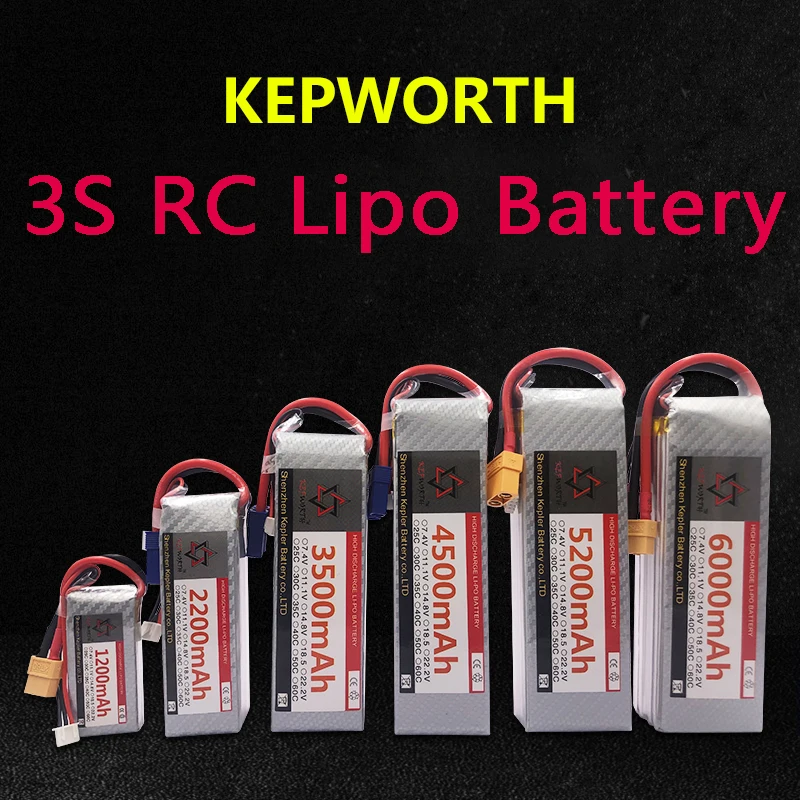 

3S LiPo Battery XT60/T Plug 11.1V900 1500 2200 3500 4500 5200 6000mAh For RC Airplane Car Plane Boat Truck Tank Drone Helicopter