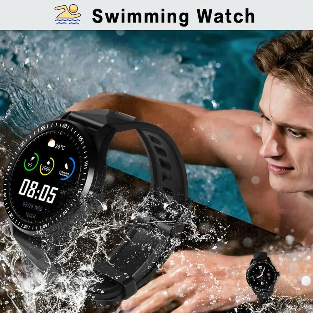 Спортивные Смарт-часы с Bluetooth, водонепроницаемые, мониторинг сердечного ритма, калорий, фитнес-трекер, умные часы для IOS, Android, мобильного телефона