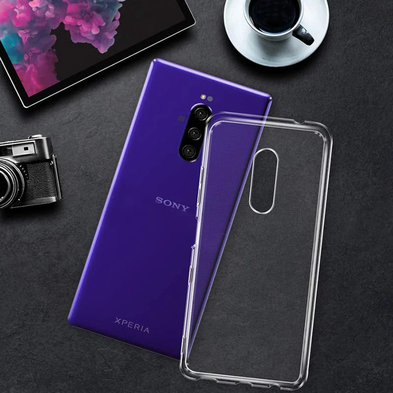Мягкий ТПУ чехол для телефона для sony Xperia 1 Силиконовый противоударный чехол Xperia1 sony Xperia1 кристально чистый 360 Защитный