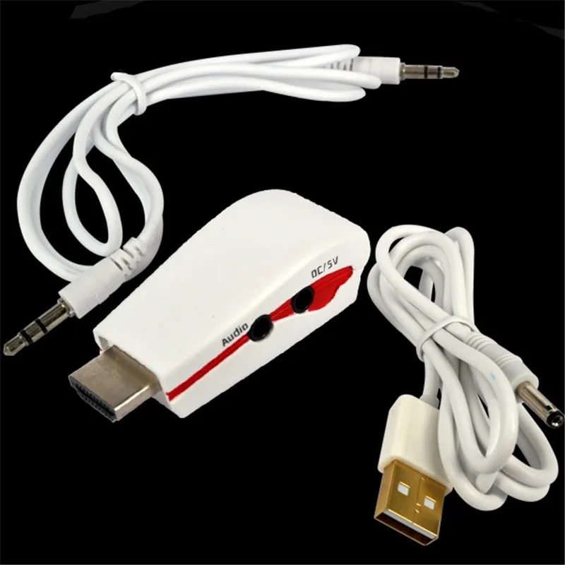 Адаптер KEBIDU HDMI VGA внешний разъем с аудиокабелем 1080P для XBOX 360 PS2 ноутбука HDTV