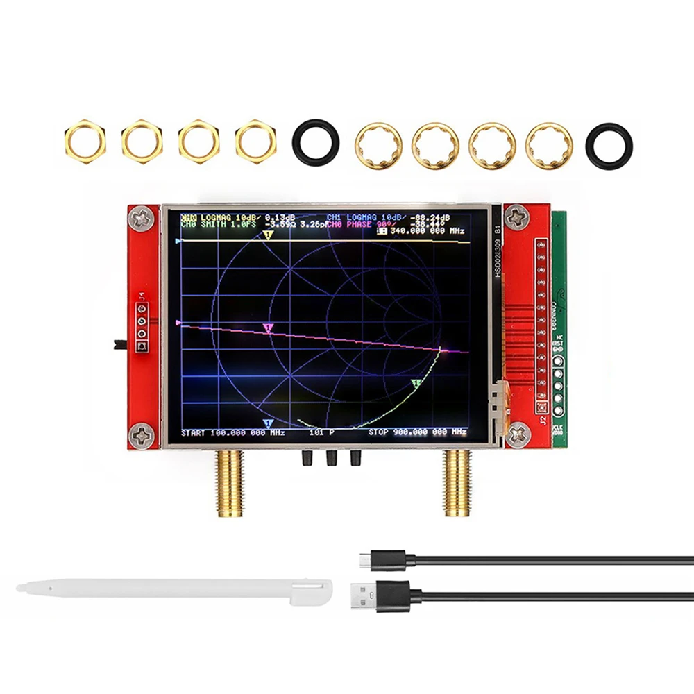 

Professional S-A-A-2 NanoVNA V2 Network Analyzer 3G Vector Shortwave VHF UHF Network Analyzer