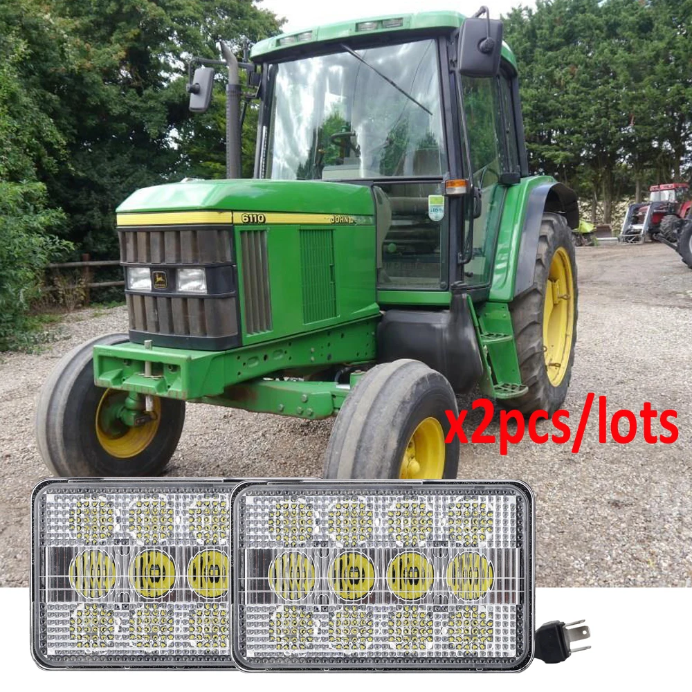 60 Вт светодиодная фара для трактора John Deere 6110L 6210L 6310L 6410L 6510L 7200 7400 7600 7700 7800 5105 6405 6605x2