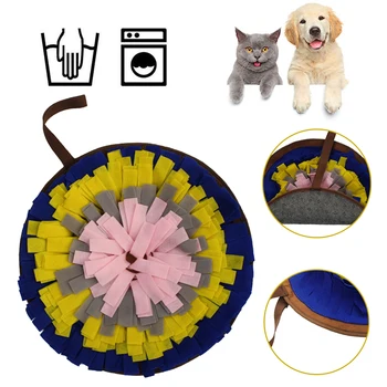 

Dog Snuffle Mat Fun Washable Slow Feeder Foraging Skill Home Relieve Stress Play Snack Feeding Nosework Interactive Training Pad