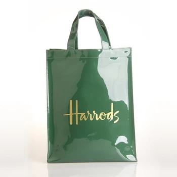 

New Dark Green Gold Pattern Large Capacity Waterproof Shopping Bag Ladies Eco-friendly Bag Handbag Simple Shoulder Bag Channels