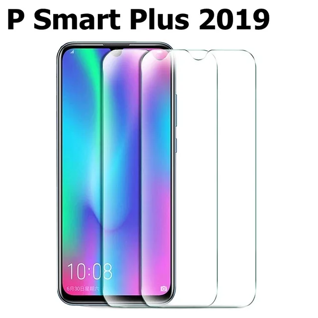 2 шт закаленное стекло для huawei p smart протектор экрана psmart стекло на huawei p smart защитная пленка 6,2" - Цвет: P smart Plus 2019