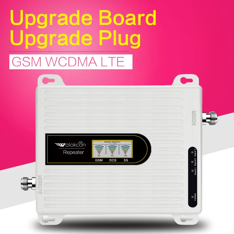 70dB 2G 3g 4G GSM Сотовая связь усилитель сигнала UMTS LTE 900 4800 2100 МГц трехчастотный