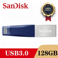 SanDisk X40N USB 3,0 OTG флеш-накопитель 128 Гб 64 ГБ 32 ГБ 16 ГБ флеш-накопитель Флешка карта памяти флэш-накопитель для ПК/Iphone 2в1