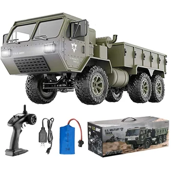 

1:16 RC US Army Military Truck 2.4GHz 6WD Strong Powered Remote Control Electric Vehicle Trucks Model Toys for Boys Gift