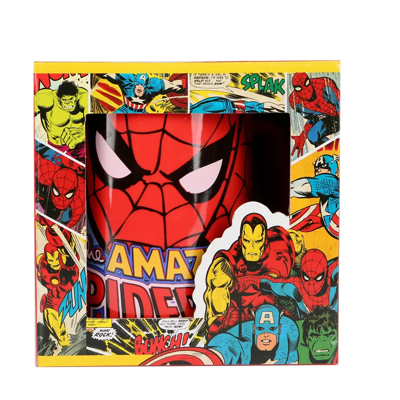Дисней керамическая чашка Серия Marvel кружка Мстители Железный человек Человек-паук чашка сувенир