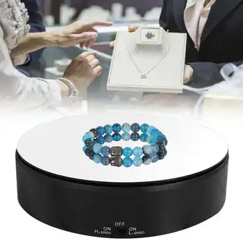 

360 Degrees Rotating Turntable Solar Powered Display Stand 1KG Load Bearing for Jewelry Tool