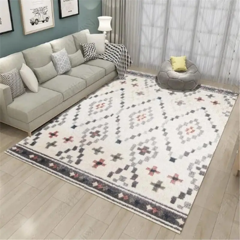 6 American Carpets For Living Room Retro Bedroom Carpet Nordic Deisgn Rug Sofa Coffee Table Floor Mat Modern Study Room Area Rugs - Цвет: 6