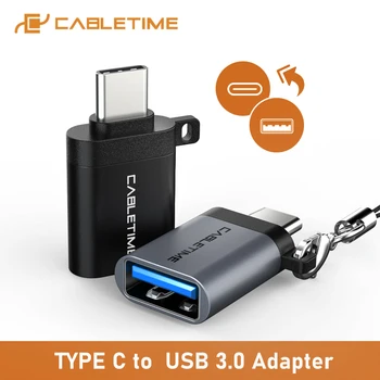 

CABLEIME Type C OTG Adapter USB3.0 A Female to Type-C Adapter Charging & Sync Converter for Mobile Phones Laptops Tablets C011
